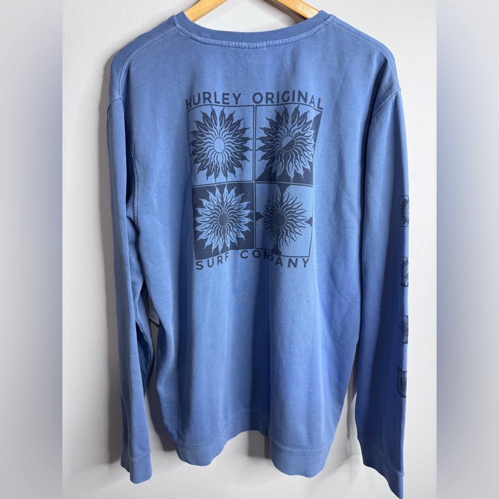 Hurley Naturals Crewneck Sweatshirt Surfer/ Skater Mens NWT - Picture 7 of 10
